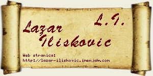 Lazar Ilišković vizit kartica